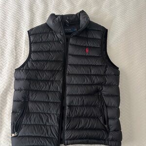 Ralph Lauren Black Quilted Puffer Vest